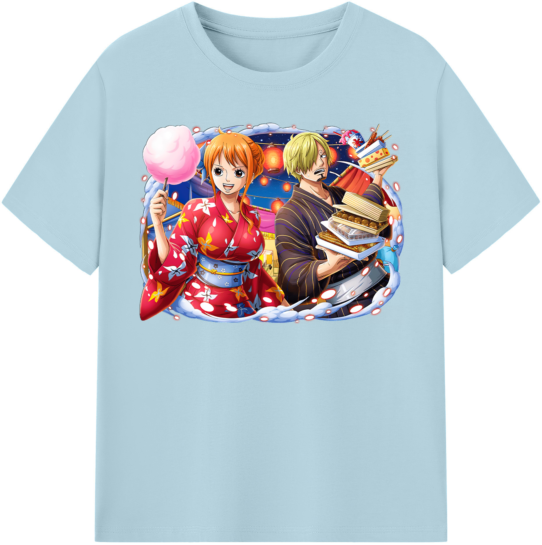 ワンピース サンジ ONE PIECE Sanji 綿100％半袖Tシャツ（フロントプリント）